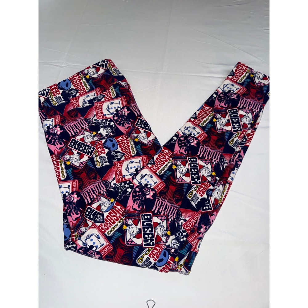 LuLaRoe Disney Villains Leggings Tall & Curvy TC Maleficent Ursula Queen Hearts